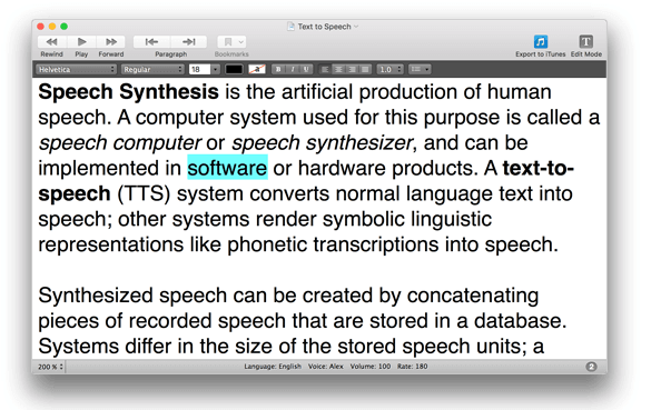 speech programs for mac